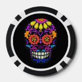 Lot De Jeton De Poker Sens Look Sugar Skull belle (Verso)