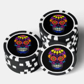 Lot De Jeton De Poker Sens Look Sugar Skull belle (Empiler)