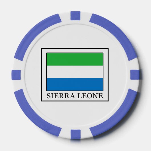 Lot De Jeton De Poker Sierra Leone (Recto)