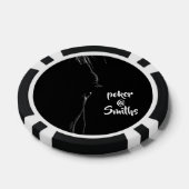 Lot De Jeton De Poker Silhouette du cheval noir et blanc (Simple)