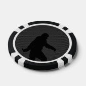 Lot De Jeton De Poker Silhouette Sasquatch sur l'impression en fibre de (Simple)