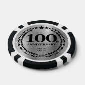 Lot De Jeton De Poker Silver Business 100th Anniversary (Simple)