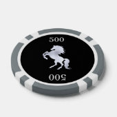 Lot De Jeton De Poker Silver Stallion Noir (Simple)