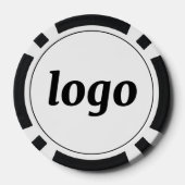 Lot De Jeton De Poker Simple Logo Business Promotional Branding (Verso)