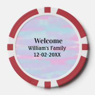 Lot De Jeton De Poker simple logo monogramme minimal accueil personnalis