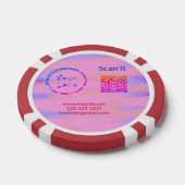 Lot De Jeton De Poker Simple minimum q r code ajouter logo code d'analys (Simple)