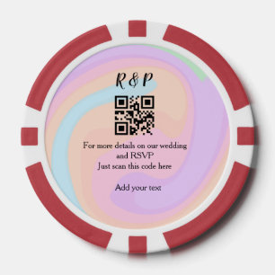 Lot De Jeton De Poker Site web de mariage rsvp q r code ajouter nom text