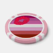Lot De Jeton De Poker SlipperyJoe rouge à lèvres drapeau de la fierté le (Simple)