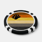 Lot De Jeton De Poker SlipperyJoe's Bear Pride drapeau de la texture du  (Simple)