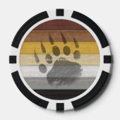 Lot De Jeton De Poker SlipperyJoe's Bear Pride drapeau de la texture du  (Recto)