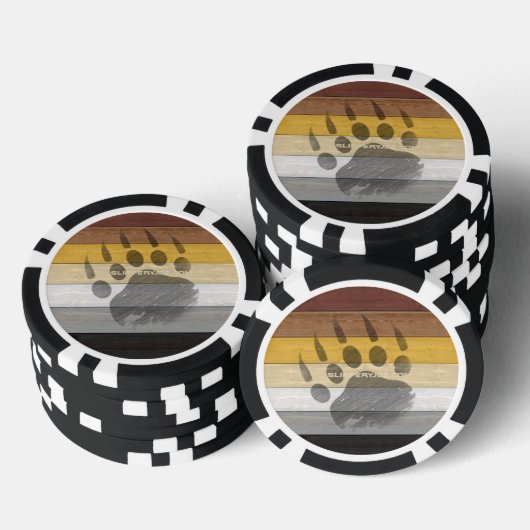 Lot De Jeton De Poker SlipperyJoe's Bear Pride drapeau de la texture du  (Empiler)