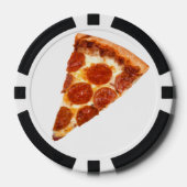 Lot De Jeton De Poker SlipperyJoe's classique pepperoni pizza tranche fo (Recto)