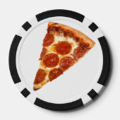 Lot De Jeton De Poker SlipperyJoe's classique pepperoni pizza tranche fo (Verso)
