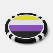 Lot De Jeton De Poker SlipperyJoe's Nonbinary Pride Drapeau gay cadeaux (Simple)