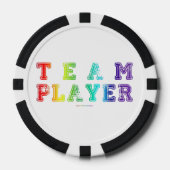 Lot De Jeton De Poker SlipperyJoe's Team Player mots gradient rainbow c (Recto)