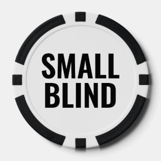 Lot De Jeton De Poker Small Blind Simple Black White Text