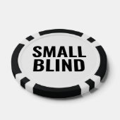 Lot De Jeton De Poker Small Blind Simple Black White Text (Simple)