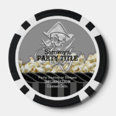 Lot De Jeton De Poker Soirée de la Journée du Pirate (Verso)