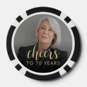 Lot De Jeton De Poker Soixante-dixième anniversaire de la fête (Verso)