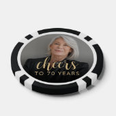 Lot De Jeton De Poker Soixante-dixième anniversaire de la fête (Simple)