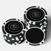 Lot De Jeton De Poker Spirale pour i sur noir solide (Empiler)