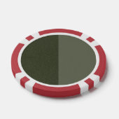 Lot De Jeton De Poker Split Moss Green Custom Poker Chip (Simple)