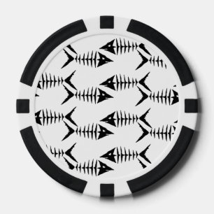 Lot De Jeton De Poker Squelettes de poissons