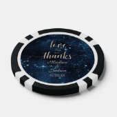 Lot De Jeton De Poker Star de nuit Sky Celestial Galaxy Mariage Merci (Simple)