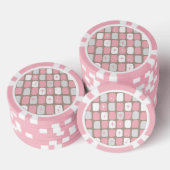 Lot De Jeton De Poker Starbursts Rose Retro Chips de Poker (Empiler)