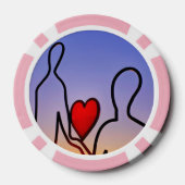 Lot De Jeton De Poker statue d'amour (Verso)