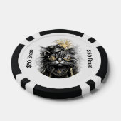 Lot De Jeton De Poker Steampunk Cat Gambles with Brass FUN (Simple)