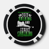 Lot De Jeton De Poker Style Billard (Verso)