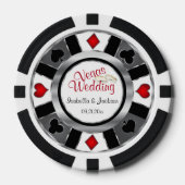 Lot De Jeton De Poker Style Las Vegas Marié (Recto)
