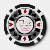 Lot De Jeton De Poker Style Las Vegas Marié (Verso)