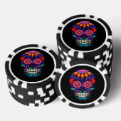 Lot De Jeton De Poker Style Senti Beau crâne de sucre (Empiler)