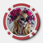 Lot De Jeton De Poker Sugar-skull poker chips (Verso)
