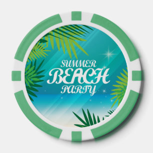 Lot De Jeton De Poker Summer Beach Party