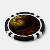 Lot De Jeton De Poker Sunrise Floral Red Abstrait Art (Simple)