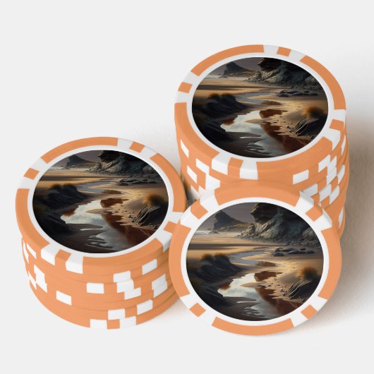 Lot De Jeton De Poker Sunset (Empiler)