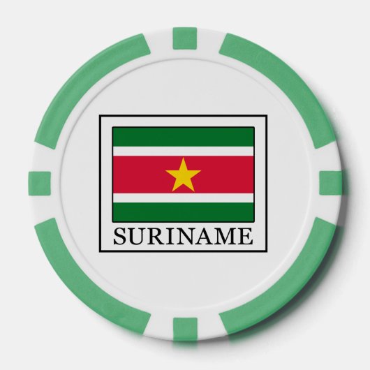 Lot De Jeton De Poker Suriname (Recto)