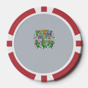 Lot De Jeton De Poker T-shirt Pickle Party