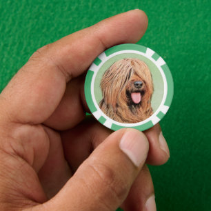 Lot De Jeton De Poker Tableau de bord - Joli art original chien