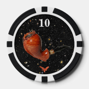 Lot De Jeton De Poker Teddy Poker Chip Black Space (2 côtés) Rev-1