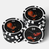 Lot De Jeton De Poker Teddy Poker Chip Black Space (2 côtés) Rev-1 (Empiler)