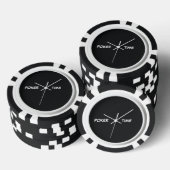 Lot De Jeton De Poker Temps de poker noir blanc (Empiler)