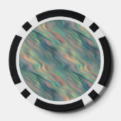 Lot De Jeton De Poker Texture bleue Iris Wavy (Verso)