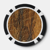 Lot De Jeton De Poker Texture de surface en bois (Verso)