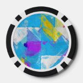 Lot De Jeton De Poker Texture peinte (Verso)