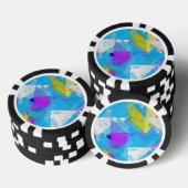 Lot De Jeton De Poker Texture peinte (Empiler)
