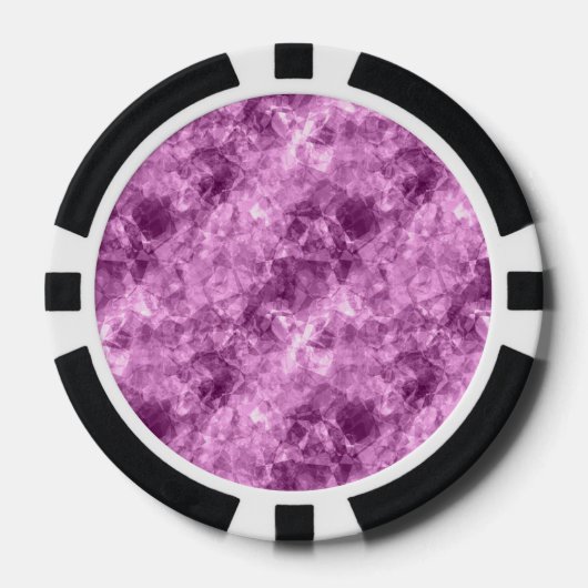 Lot De Jeton De Poker Texture rose foncé (Recto)